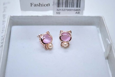 伊泰莲娜 红苹果饰品正品批发 可爱猫眼石镶嵌 可爱Kitty猫耳钉图片,伊泰莲娜 红苹果饰品正品批发 可爱猫眼石镶嵌 可爱Kitty猫耳钉图片大全,合肥瑶海区申龙饰品店-24-